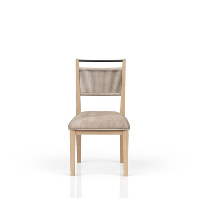 Brown Rope Back Chair With Toffee/ Finish, Solid Wood, , 20.07 In. Product Depth, 24.5 Width, 34.92 Height, 28.91 Lb Wood Chair, Seat Cover, Color,