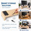 Bamboo Monitor Stand Riser, 22 Inch Desktop Shelf for Monitor/Laptop - Solid Wood Desk Shelf & Workspace Organizer