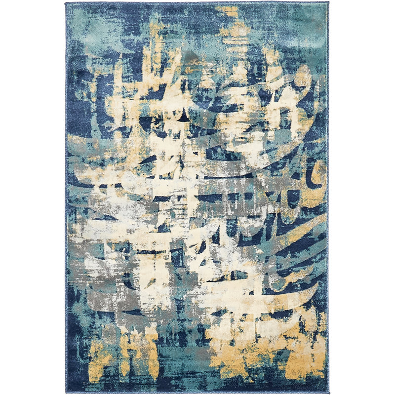 Brantlie Abstract Indoor Rug, Rectangle 4'1" x 6'1"