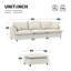 Canapé modulaire avec repose-pieds Chenille-114344393