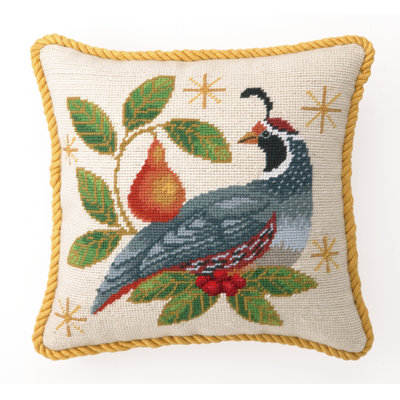 Coussin Winter Winter Partridge