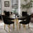 5-Piece Round Glass Dining Table Set-939838737-939838826-943463588