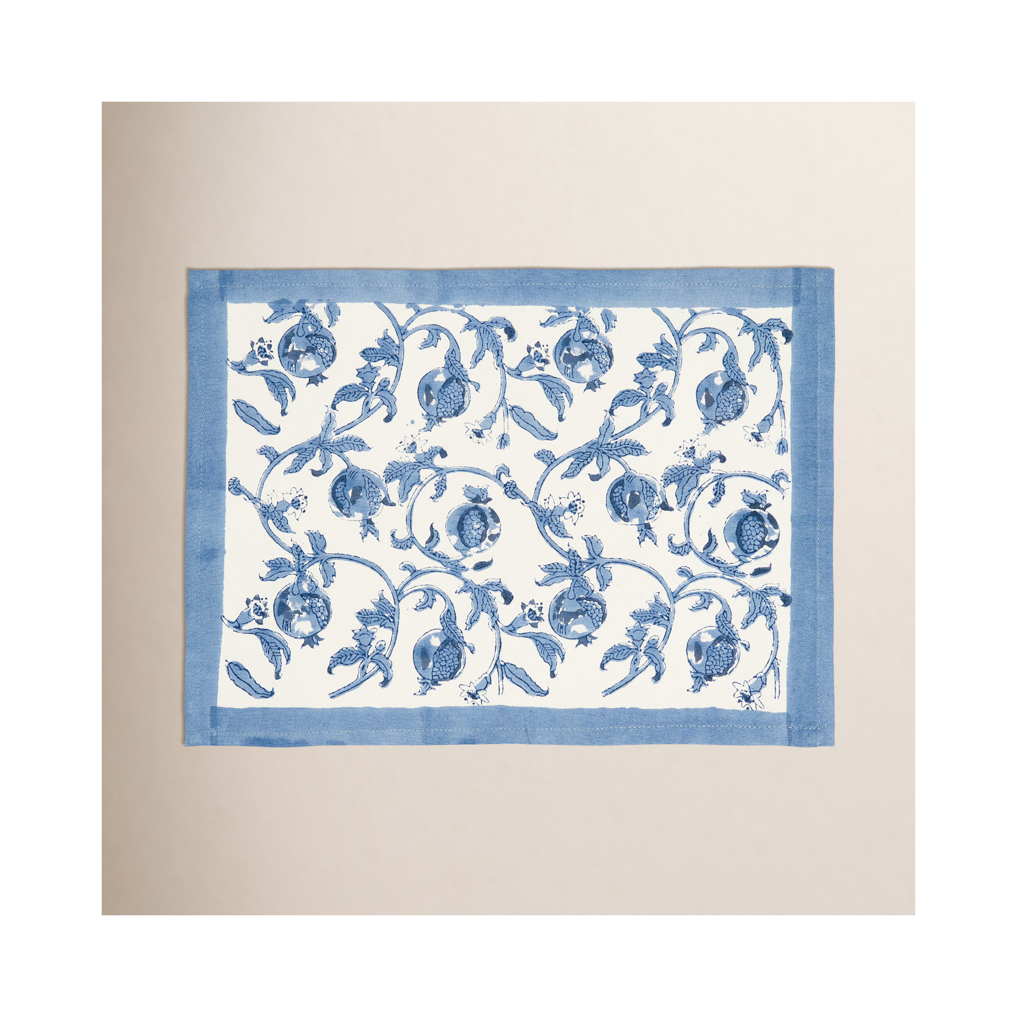 Brona 15" W x 18" L Placemat, Blue