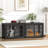 38 Inch Heavy Duty Dog Crate Furniture, Decorative Pet House End Table, Wooden Cage Kennel Furniture Indoor-1421997699-1456974192