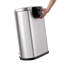 Poubelle à pédale en acier inoxydable semi-ronde 13 gallons (en forme de D) avec couvercle à fermeture en douceur