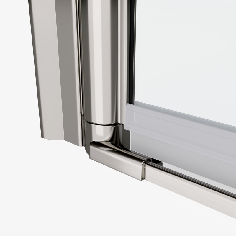 Porte pivotante en verre trempé de 1/4 po pour salle de bain - 30-31 Douche réglable de 3/8 po avec test d'ouverture et de fermeture de 36 000 fois, hauteur de 72 po,