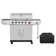 Royal Gourmet 6-Burner Gas Grill with Sear Burner and Side Burner with Cover, Silver