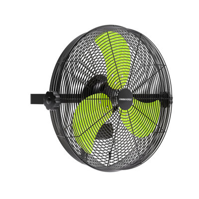 18 Inch Wall Fan Pro Series - 4900 CFM 3 Speed High Velocity Industrial Wall Mount Fans for Commercial, Residential, Warehouse, Covered Patio, Shop, Garage, Barn, Gazebo UL Safety Listed