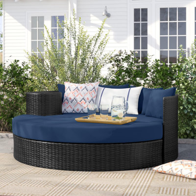Freeport 70'' Wicker Outdoor Patio Daybed