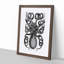 Rear of an Octopus in Black & White by George Shaw - Picture Frame Drawing Print-55597812-55597811