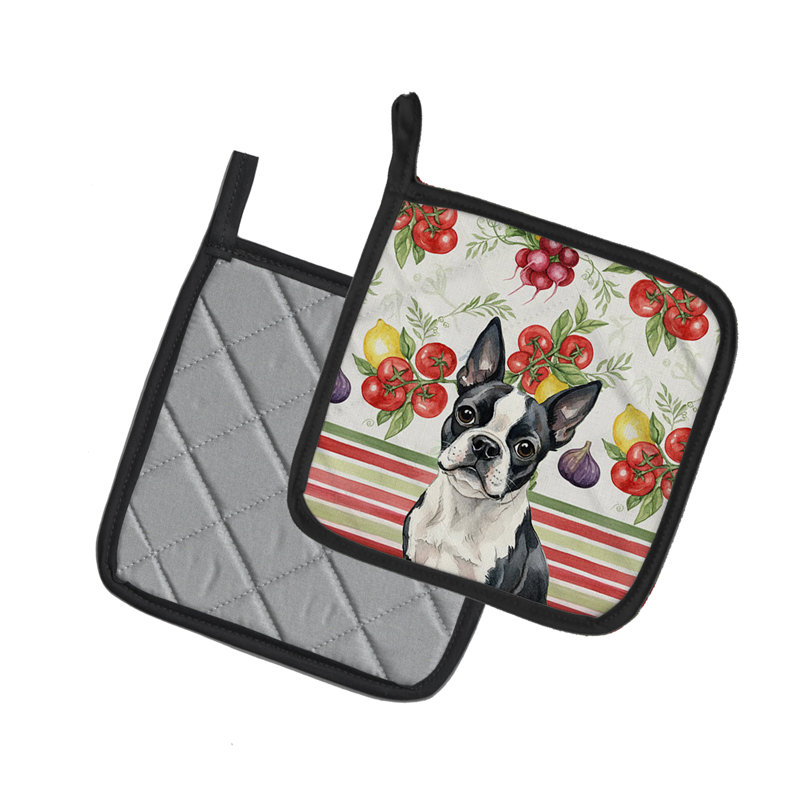 Paire de poignées Boston Terrier