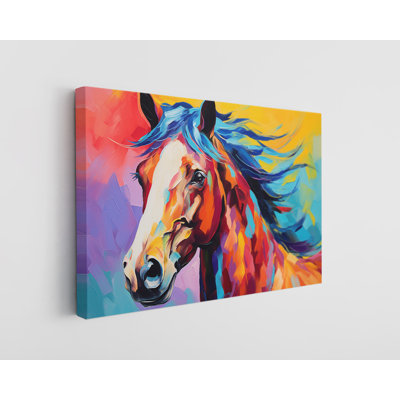 Oil Painting of a Horse Canvas Print, Modern Wall Art Decor for Home & Office, Painting Reproduction