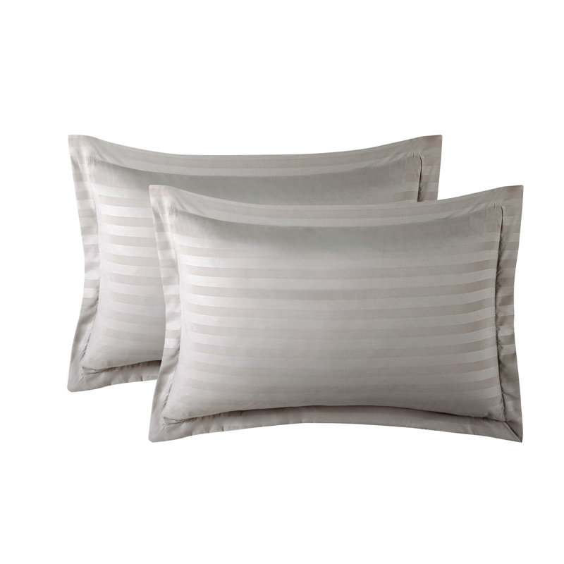 Thirlby Microfibre 250 TC Reversible Modern & Contemporary Duvet Cover Set with Pillow Cases, Grey