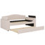 Lit de jour rembourré avec accoudoirs de rangement, couchette et fonctionnalités audio Bluetooth haut de gamme-52453364-52453366