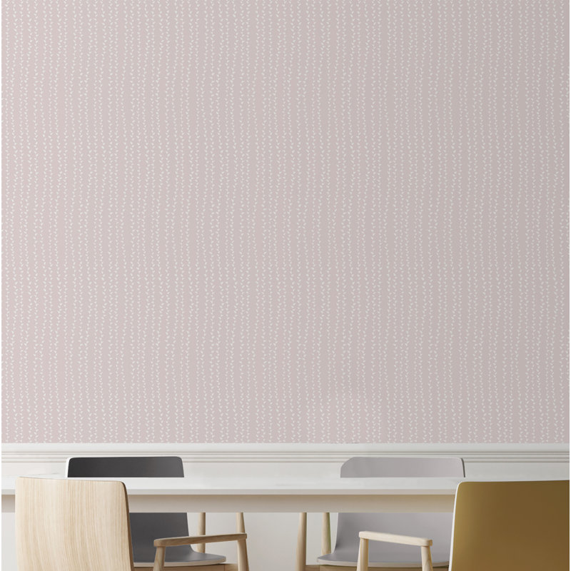 Panneau de papier peint Croswell, L 24 po x L 96 po, Rose