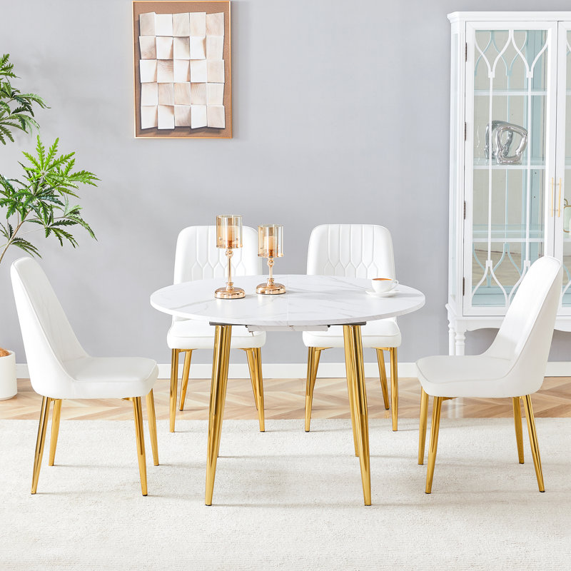 Ensemble de table en MDF extensible et peu encombrante Esthétique moderne idéale pour les rassemblements