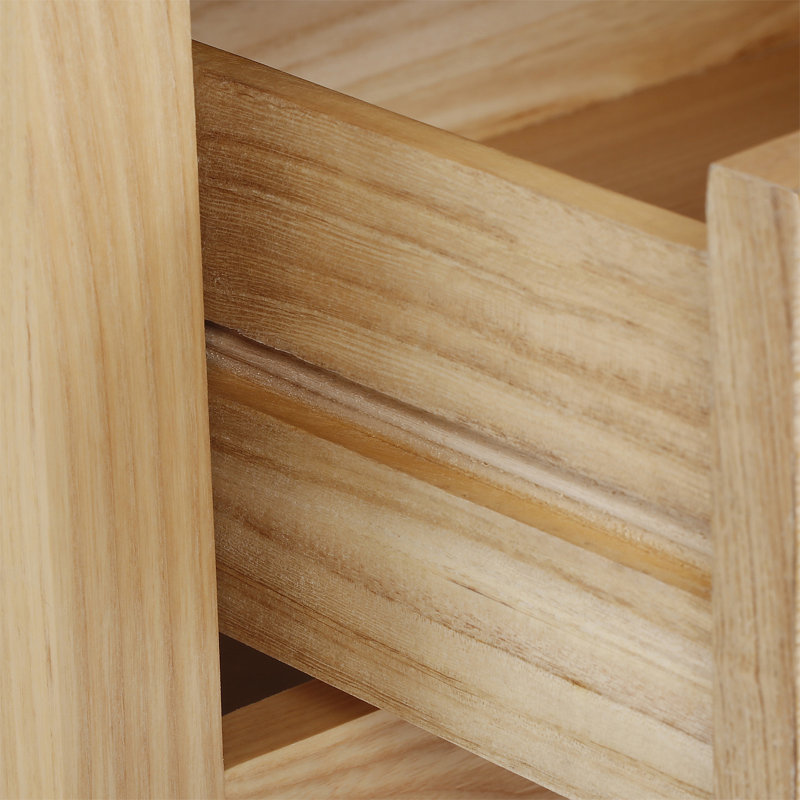 Jeffrey 52cm W Solid Wood Bedside Table