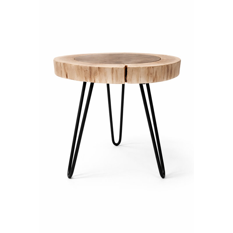 Table d'appoint Foxley avec pattes en métal