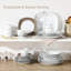 60 Piece Dinnerware Set, Service for 12