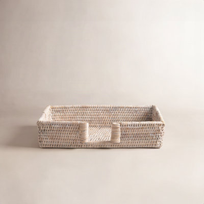 Rattan Guest Towel Napkin Holder