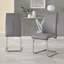 Scottsmoor Modern High Gloss & Glass Dining Table with 4 Luxury Faux Leather Chairs-685613355
