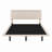 Velvet Floating Bed Frame With LED Lights-2097604071-2097604074