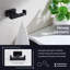 Crochet double pour salle de bain mural-55775126