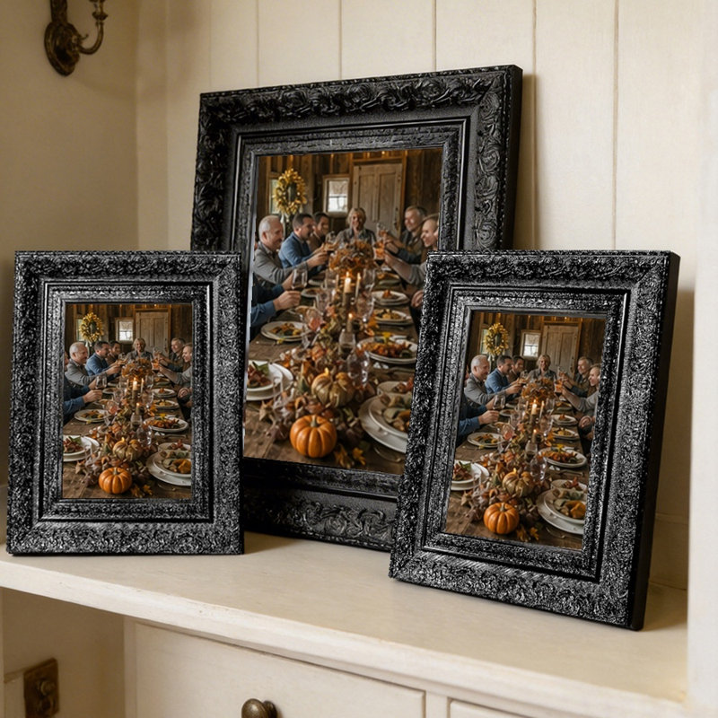 Cadre photo 5 pièces x 7 po 5 pièces pour décor de bureau, Black, 1, 5" W x 7" H
