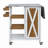 Foldable Outdoor Kitchen Island Patio Kitchen Island Outdoor Kitchen Cart Portable Prep Station with Lockable Wheels-128765671