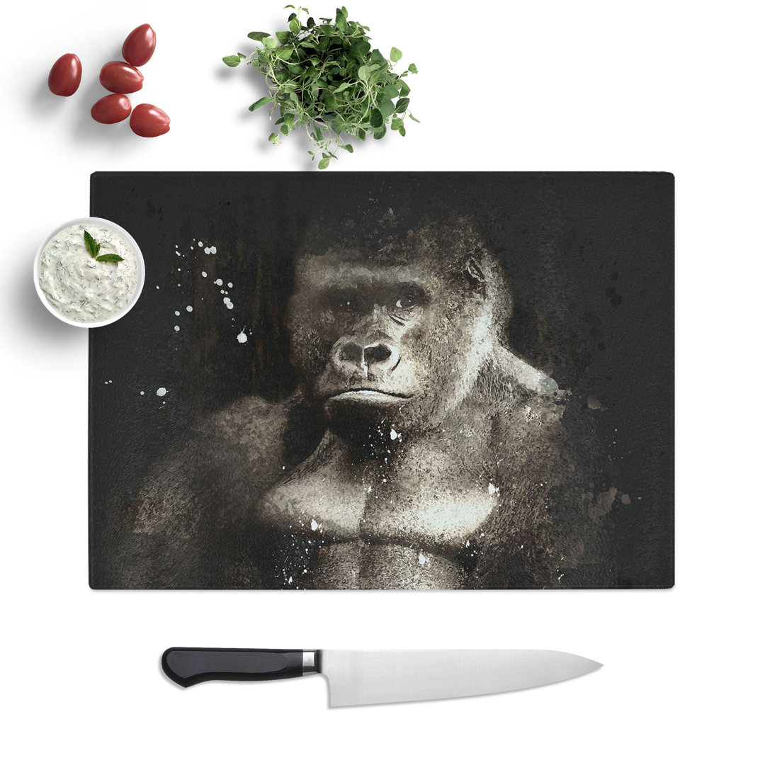 Silverback Gorilla Vol.2 Paint Splash Chopping Board