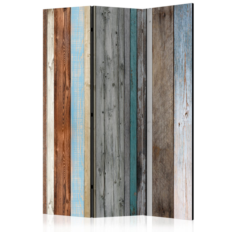 Georges 172cm H Solid Wood Folding Room Divider, 3