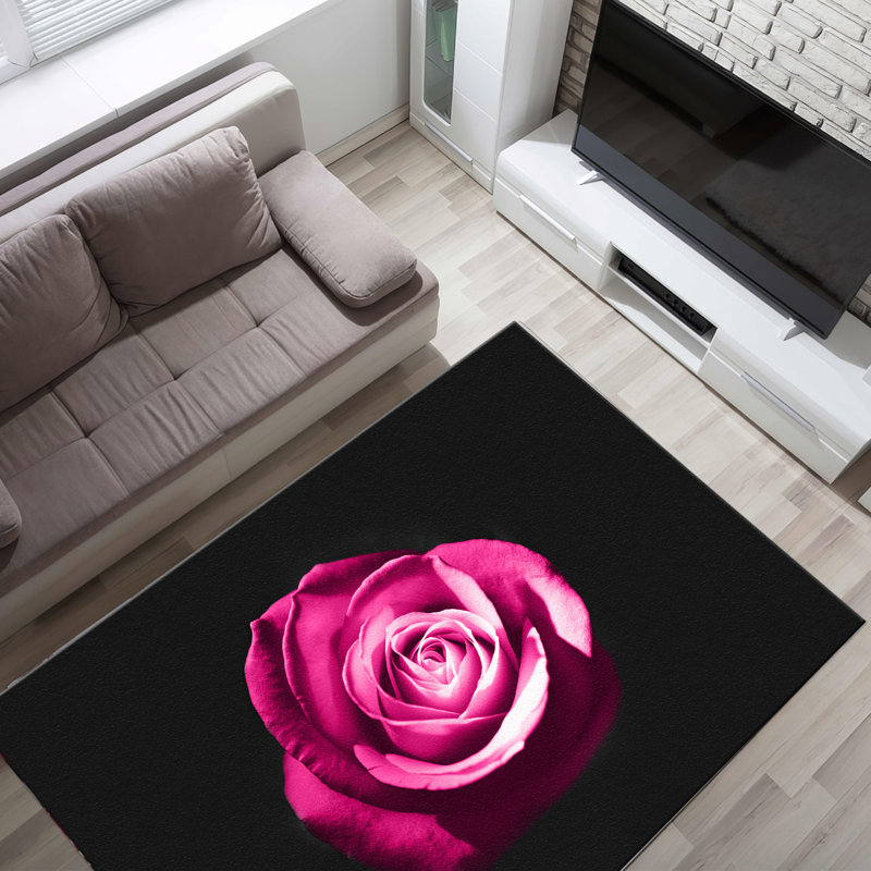 Tapis à motif floral non tissé Floral