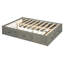 Lit plateforme double avec 6 tiroirs de rangement, structure moderne à profil bas gris antique-1572246684-1572246685