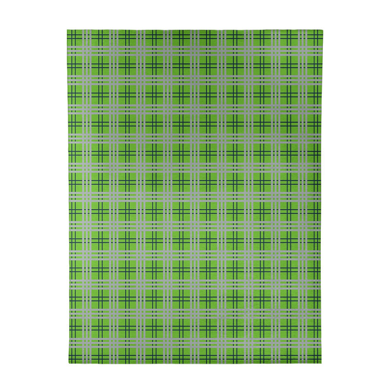 Plaid Indoor Rug, Rectangle 9' x 12'