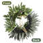 50cm Artificial Olive & Lavender Wreath, Front Door Hanging Decor for Home, Wall & Window