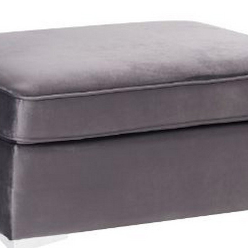 Repose-pieds Velvet, Velours gris