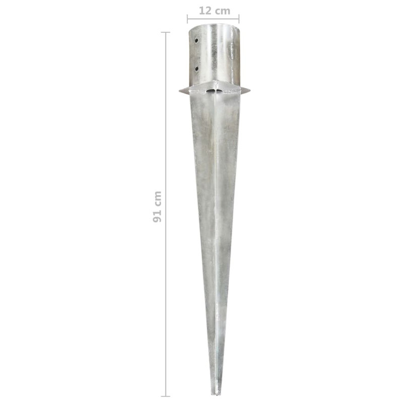 Machias Silver Metal Mounting System, 91cm H x 12cm W x 12cm D