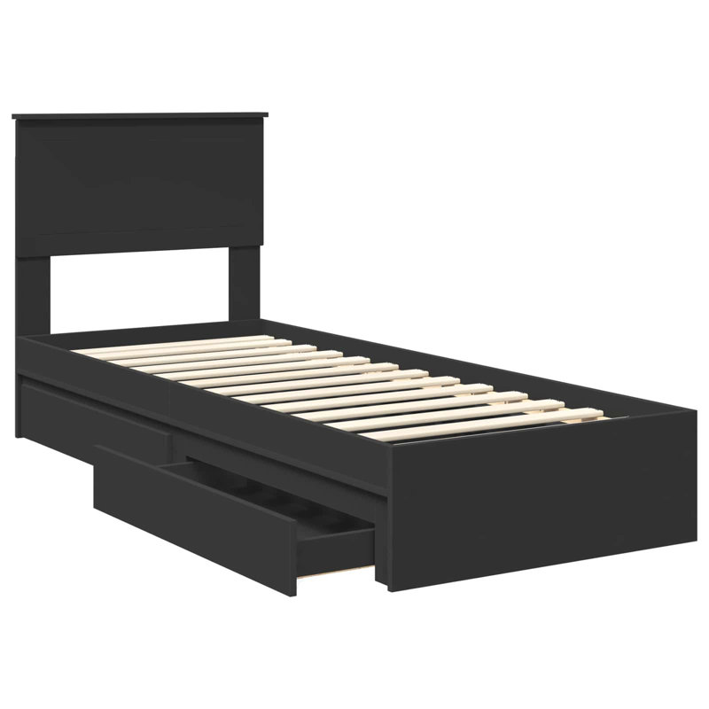 Bed, Small Single (2'6), Black