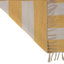 Tapis rectangulaire rayé en coton noué à la main jaune / blanc Abishanth-1883048208