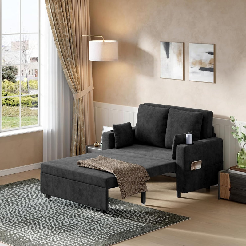 Upholstered Accent Chair, Black