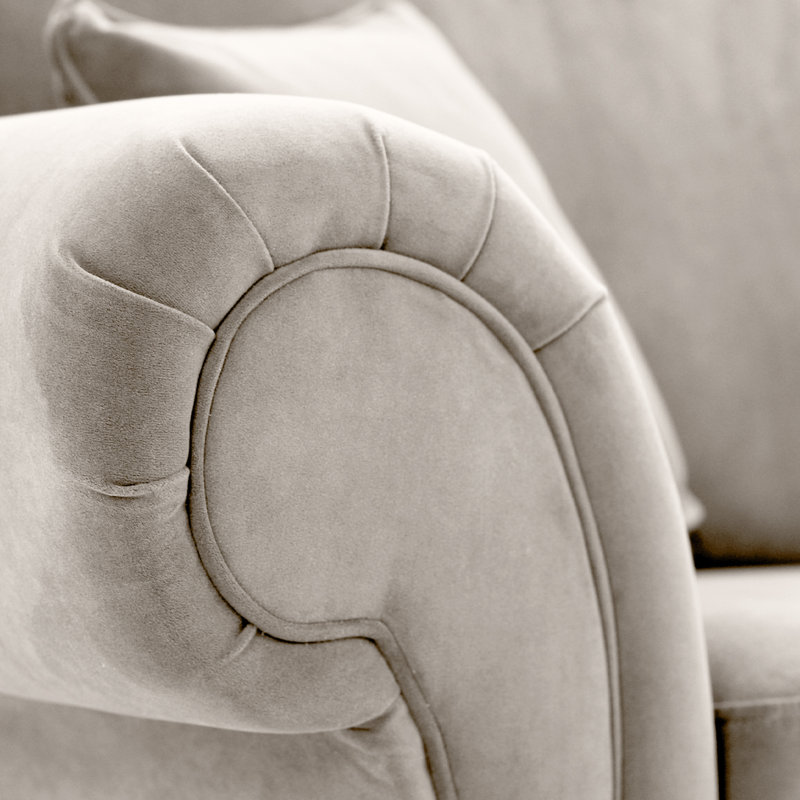 Foreston Velvet Armchair, Mink