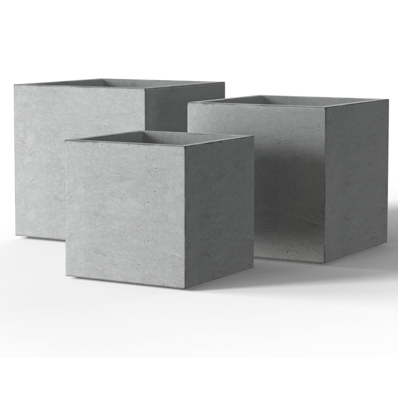 Lupi Handmade Planter Box, Stone Finish