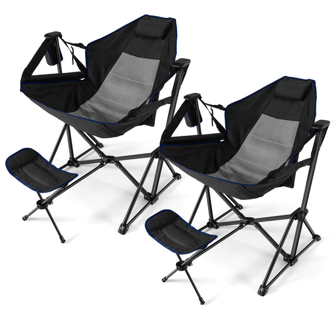 Nozomi Folding Camping Chair (Set of 2) Arlmont & Co. Fabric 