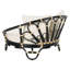 Algia 112cm Wide Curved Wicker Patio Daybed with Cushions-2138137138-2107485051