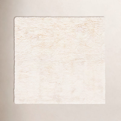 Mera White Handmade Sheepskin Rug