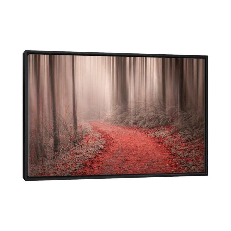 «Through the Woods III», impression sur toile, Toile avec cadre noir, H 8 po x l 18 po x P 26 po, Pas de tapis