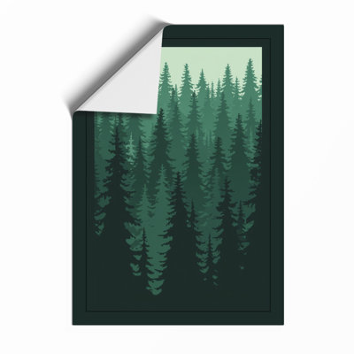 Quiet Northern Forest Scandinavian - Print