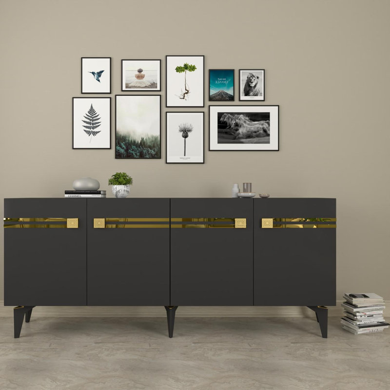 Olivia 150cm Console Table, Grey