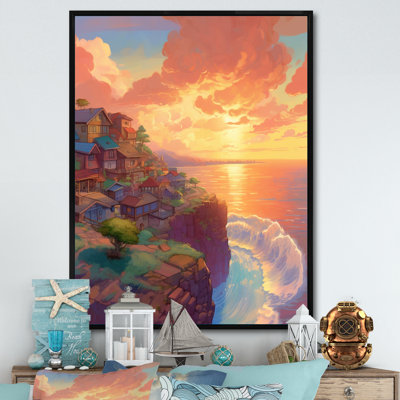«Seaside Village Dream I», reproduction sur toile