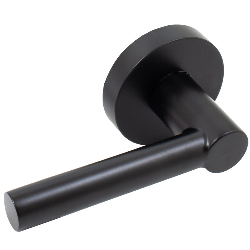 Leviers de porte avec Zurich, Noir mat
